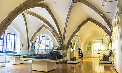 Blick in die Hauptausstellung des StadtMuseum Pirna