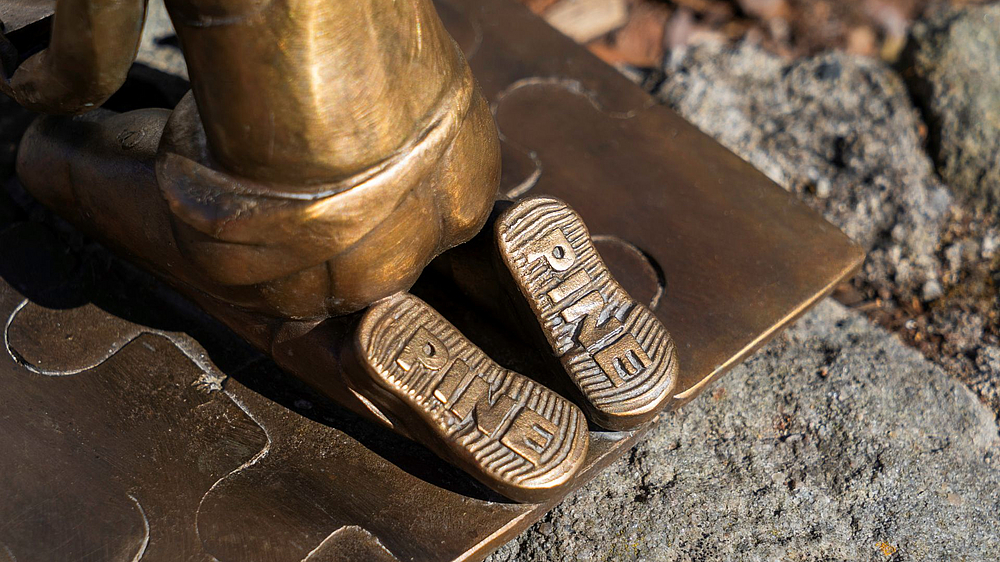 Nahaufnahme der Pine-Bronze am Markt