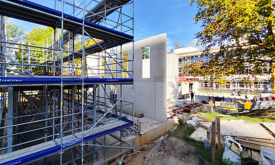 Rohbau des Anbaus der Grundschule Sonnenstein