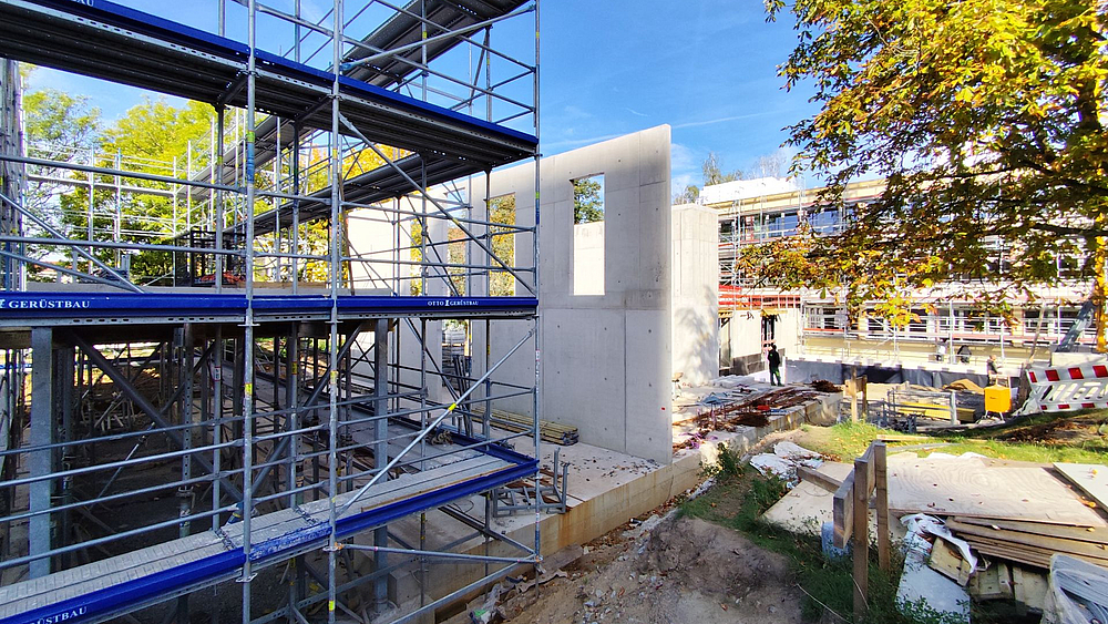 Rohbau des Anbaus der Grundschule Sonnenstein