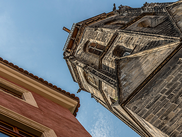 Blick auf den Turm der Marienkirche