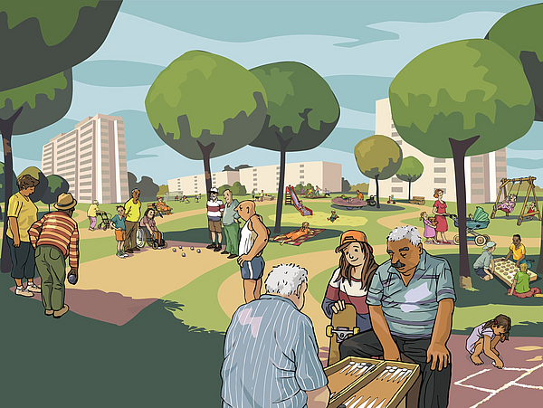 Grafik Spielparkt ohne Grenzen