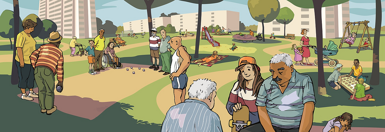 Grafik Spielparkt ohne Grenzen