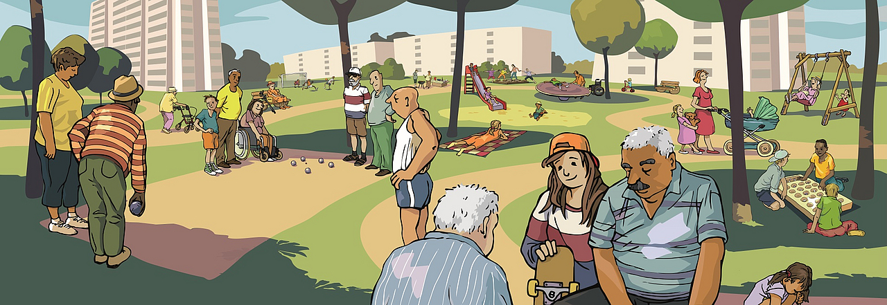 Grafik Spielparkt ohne Grenzen