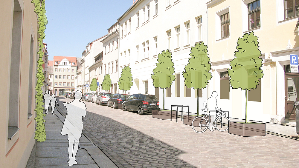 Begrünung Lange Straße Idee zur Begrünung der Langen Straße in Pirna