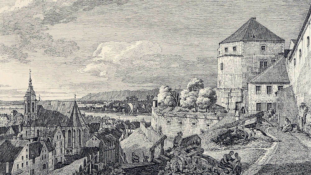 Die Festung Sonnenstein und die Stadt Pirna