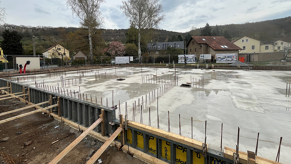 Grundplatte Turnhalle Neundorf