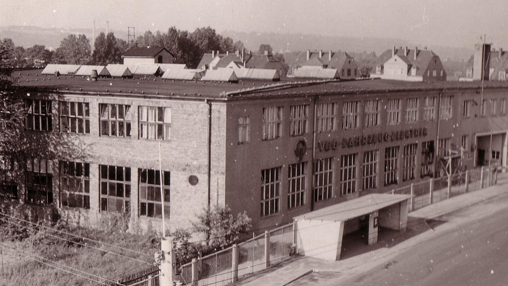 Alte Aufnahme aus den 70er Jahren des Unternehmensstandortes