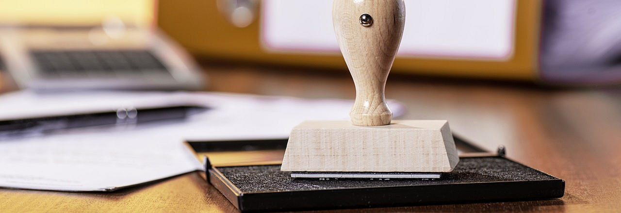 Stempel mit Stempelkissen