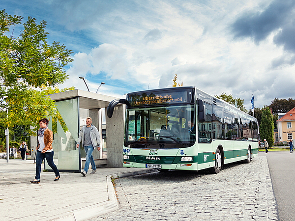 Öffentliche Verkehrsmittel Bus am ZOB Pirna