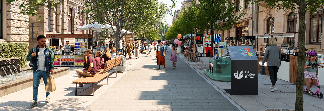 Attechment des City Outlet Pirna