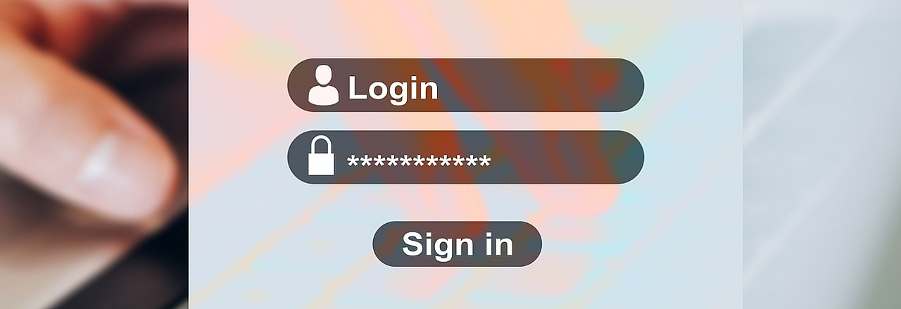 Maske zum Login-Bereich