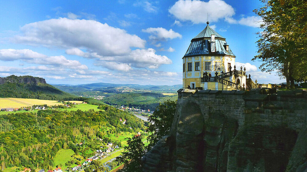 Rundumblick von der Festung Königstein