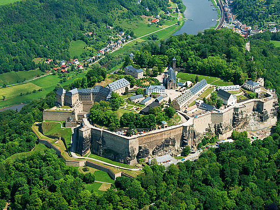 Die Festung Königstein in der sächsischen Schweiz