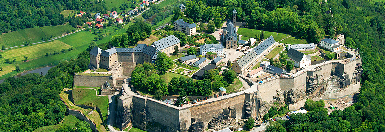Die Festung Königstein in der sächsischen Schweiz