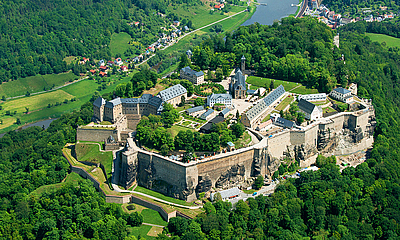 Die Festung Königstein in der sächsischen Schweiz