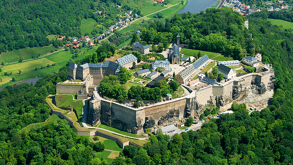 Die Festung Königstein in der sächsischen Schweiz
