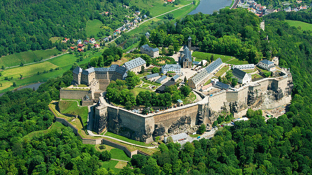 Die Festung Königstein in der sächsischen Schweiz